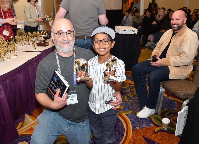 Dan Feyer, 2nd Place West, 6th Place Overall with his son Levy